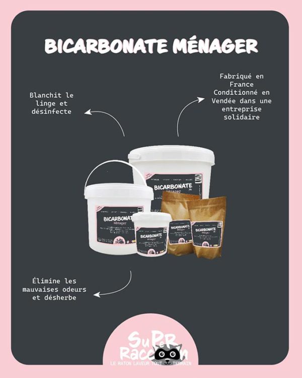 gamme bicarbonate ménager Super Raccoon