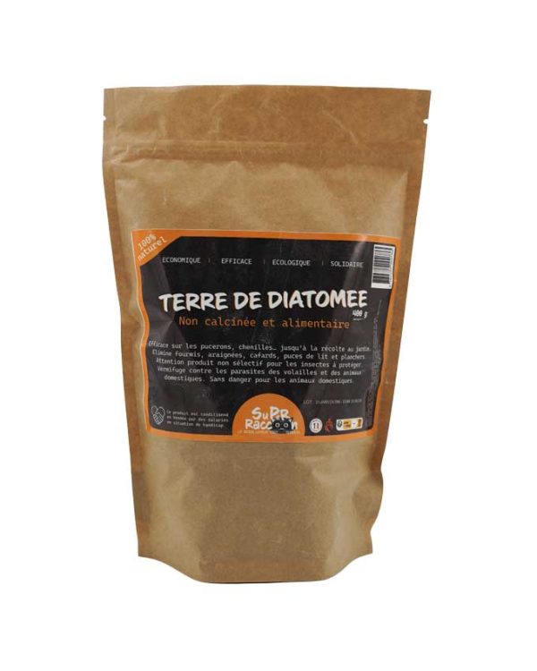 sachets de terre de diatomée 400 grammes Super Raccoon